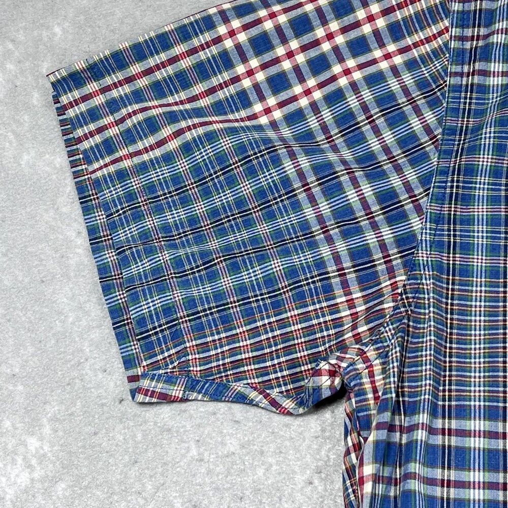 VTG Ralph Lauren Chaps Shirt Mens XL Multicolor Plaid Short Sleeve Button-Down - Picture 5 of 11